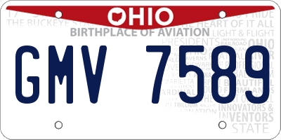OH license plate GMV7589