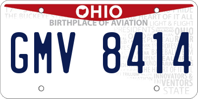 OH license plate GMV8414