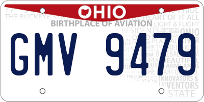 OH license plate GMV9479