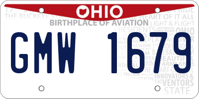 OH license plate GMW1679