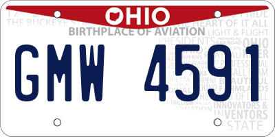 OH license plate GMW4591