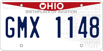 OH license plate GMX1148