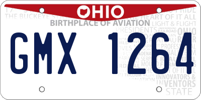 OH license plate GMX1264