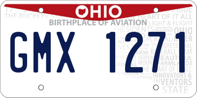 OH license plate GMX1271
