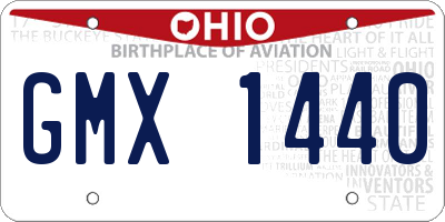 OH license plate GMX1440