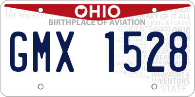 OH license plate GMX1528