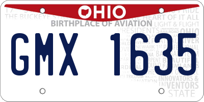 OH license plate GMX1635