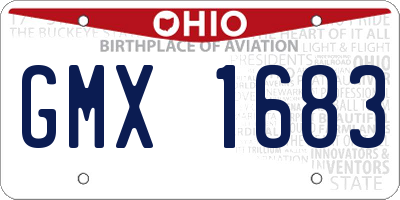 OH license plate GMX1683