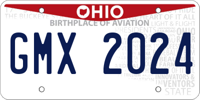 OH license plate GMX2024