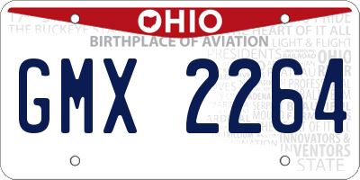OH license plate GMX2264