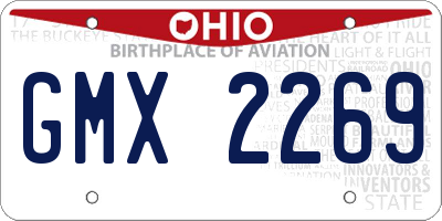 OH license plate GMX2269