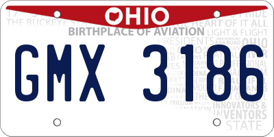 OH license plate GMX3186