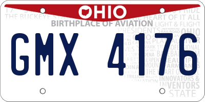OH license plate GMX4176