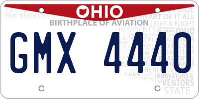 OH license plate GMX4440