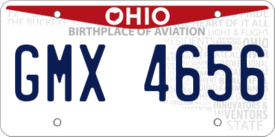 OH license plate GMX4656