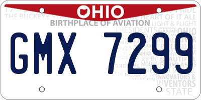 OH license plate GMX7299