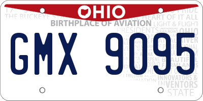 OH license plate GMX9095