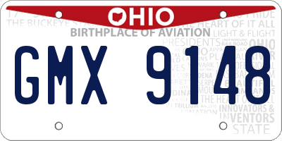 OH license plate GMX9148