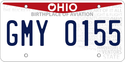 OH license plate GMY0155
