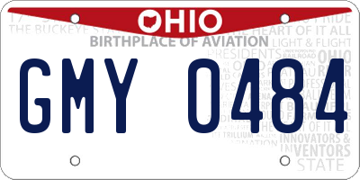 OH license plate GMY0484