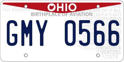 OH license plate GMY0566