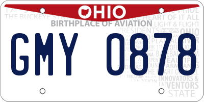OH license plate GMY0878