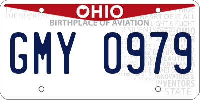 OH license plate GMY0979