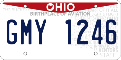 OH license plate GMY1246