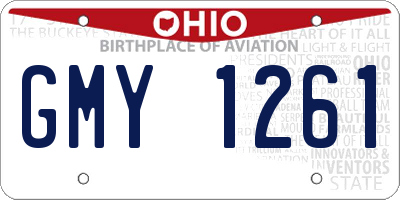 OH license plate GMY1261