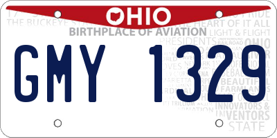 OH license plate GMY1329