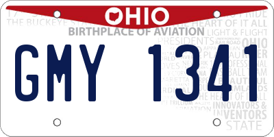 OH license plate GMY1341