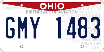 OH license plate GMY1483