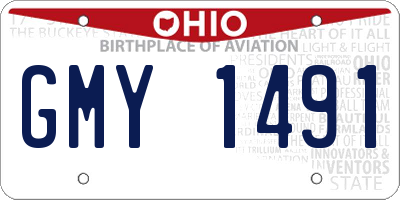 OH license plate GMY1491