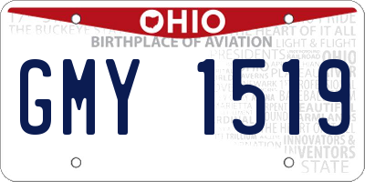 OH license plate GMY1519