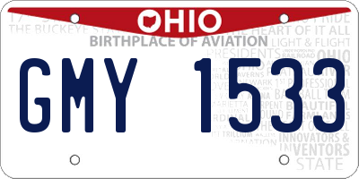 OH license plate GMY1533