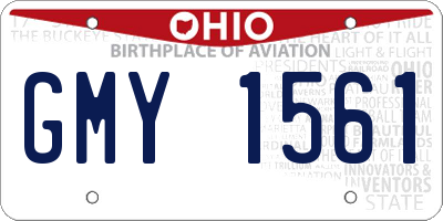 OH license plate GMY1561