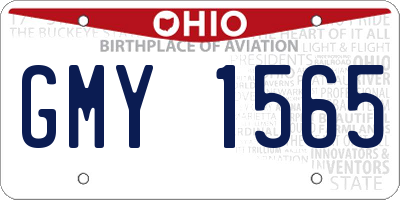 OH license plate GMY1565