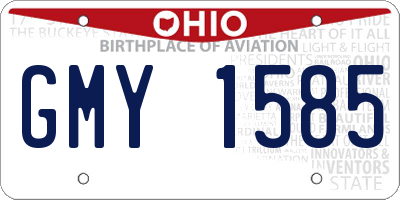 OH license plate GMY1585