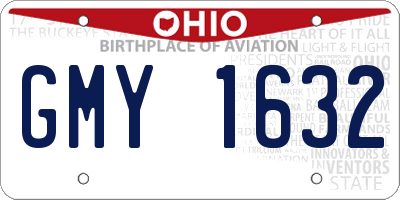 OH license plate GMY1632