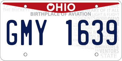 OH license plate GMY1639