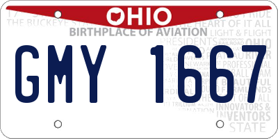 OH license plate GMY1667