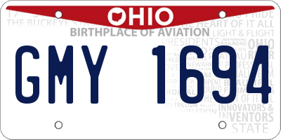 OH license plate GMY1694