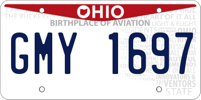 OH license plate GMY1697