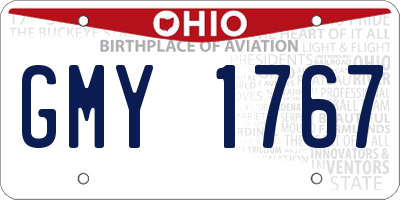 OH license plate GMY1767