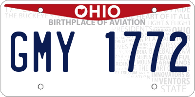 OH license plate GMY1772