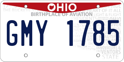 OH license plate GMY1785