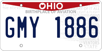 OH license plate GMY1886