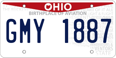 OH license plate GMY1887