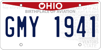 OH license plate GMY1941