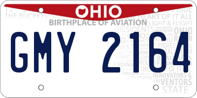 OH license plate GMY2164